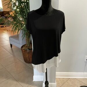 Chicos size 1 top (8-10) black and white